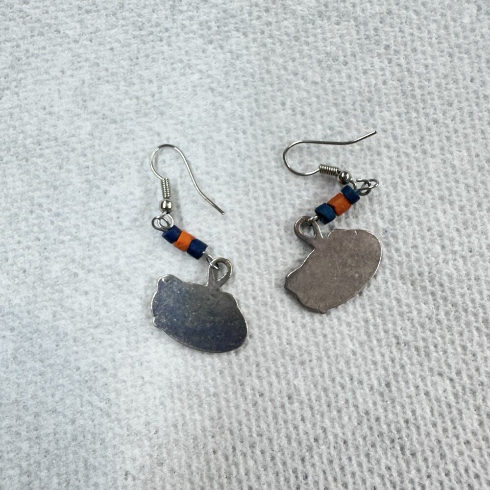 University of Florida Gators Dangling Earrings With Beads And Logo - Picture 4 of 4